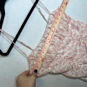 Princess Polly Ivy Hollow Pink Floral Ruched Mini Dress‎ Spaghetti Straps Size 6 thumbnail 11