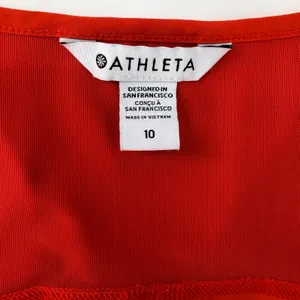Athleta Orange Expedition Skort Dress Zip Front Travel Athletic Pockets Size 10 thumbnail 5