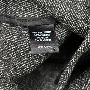 Express Design Studio Trousers Size 4 Twee Wide Leg Wool Pants Y2K 90s Academia thumbnail 9