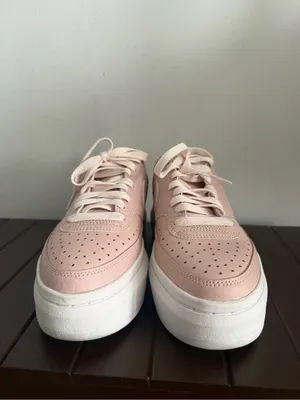 Nike Pink Court Vision Alta Platform Sneakers for Women thumbnail 6