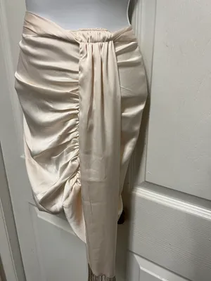 Oh Polly Evening Opulence Gathered Tassel Belt Mini Skirt thumbnail 5