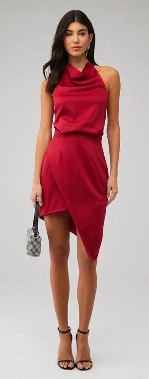 Revolve ELLIATT CAMO DRESS in Merlot‎ Small thumbnail 1