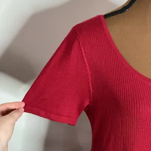 Torrid Mini Sweater Skater Dress in red size 2X thumbnail 8