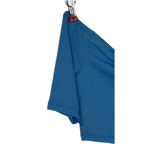 Zara Women Top Cropped Short Sleeve Off‎ Shoulder Stretch Blue Size Medium NWT thumbnail 3