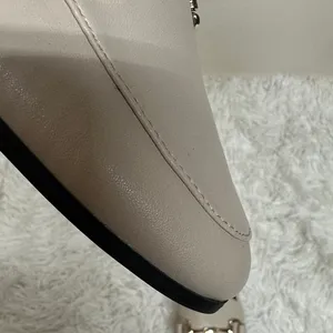 Alfani Women's Cream Loafers with Gold Chain Brand New no box thumbnail 10