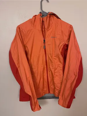 Eddie Bauer women's hooded jacket orange and dark red size XS small thumbnail 2