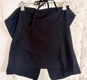 Derek Heart black halter button front vest  thumbnail 3
