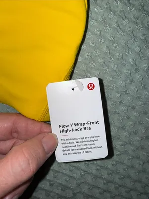 NWT Lululemon Y Wrap Front High Neck Bra size 6 B/C Cup thumbnail 2