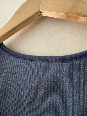OFFLINE By‎ Aerie Ribbed Recharge Least Support Blue Sport Bra thumbnail 4
