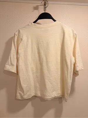 NWT Maeve Corey Cotton Boxy Short-Sleeve Tee with Pink Graphic Size XS thumbnail 5