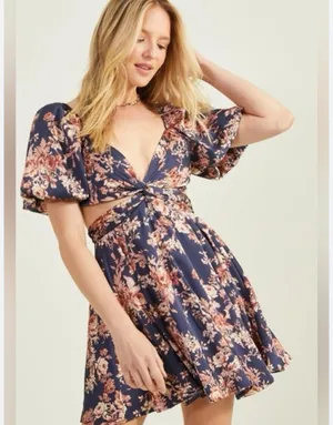 Altard State Anne Marie Floral Mini Dress thumbnail 1