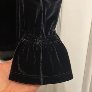 ✨Motherhood Maternity Black Velvet Long Sleeve Off the Shoulder Top thumbnail 2