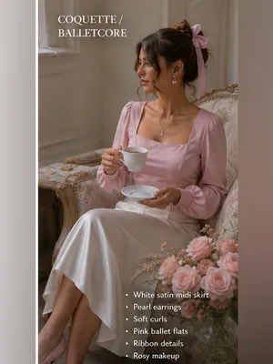 ASTR The Label Blush Pink Satin Square Neck Puff Sleeve Romantic Coquette Size M thumbnail 13