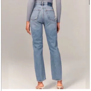 Abercrombie & Fitch The Dad Jean High Rise Straight Leg Curve Love Jeans 2 Long thumbnail 2