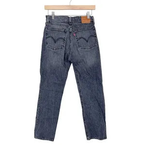 Levi's Premium Black Wedgie Straight Jeans Sz 26 thumbnail 5