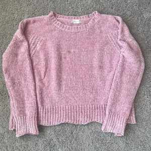 Altar'd State pink chenille sweater Sz Medium thumbnail 1