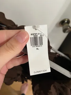 Old Navy brown ruffle blouse with tie detail thumbnail 2
