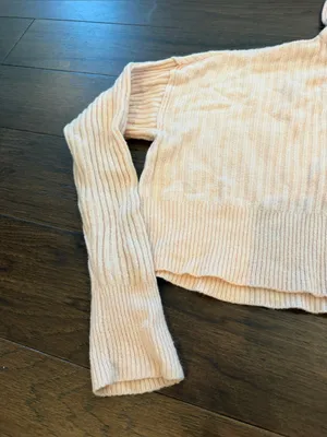 Offline by Aerie Cropped Ribbed Hoodie in Pink Size XS - C33-045 thumbnail 4