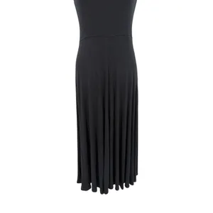 Marine Layer Lexi Rib Fit and Flare Midi Dress Black Sleeveless Size Small thumbnail 5