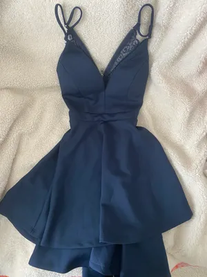 Honey and Rosie navy dress thumbnail 1