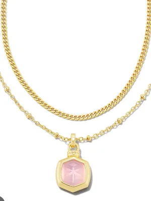 Kendra Scott Davie Intaglio multi strand necklace thumbnail 6