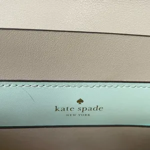 Kate Spade Mint Teal Blue Leather Crossbody Bag Purse ~ Fold over Magnetic thumbnail 13