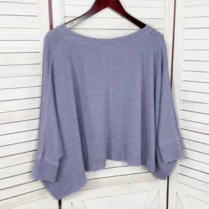 We The Free Thermal‎ Dolman Sleeve Slouchy Crop Shirt Lavender Purple XS thumbnail 9
