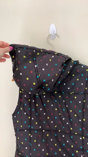 Burton Sly Puff Vest Black Polka Dot Size Medium thumbnail 4