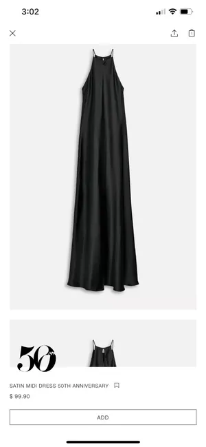 ZARA Satin Dress thumbnail 4
