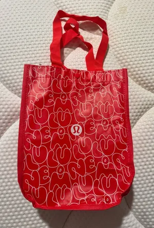 lululemon athletica Red Graphic Reusable Tote thumbnail 1