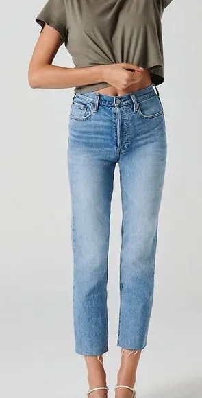 Aritzia Denim Forum Arlo High Rise Straight‎ 28L Jeans Size 26 thumbnail 1