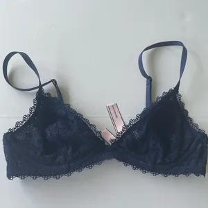 Victoria's Secret Navy Blue Lace Bralette Size XS thumbnail 1