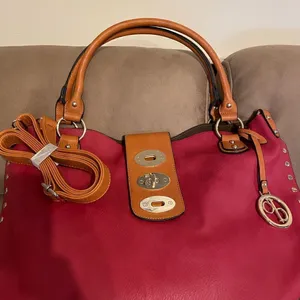 Women’s 2 pc Satchel Bag (Red) NWT Red thumbnail 6