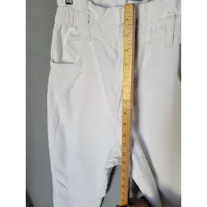Zara Women's White Ankle Jeans High-Waisted Elastic Waist, Size S thumbnail 7