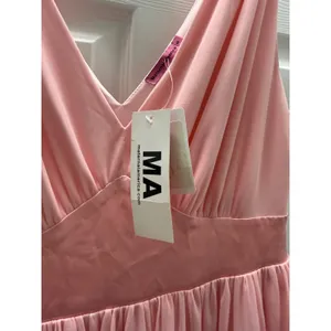 Maternal America Pink Baby Shower Maternity Dress V-Neck Empire Waist Small‎ NWT thumbnail 6