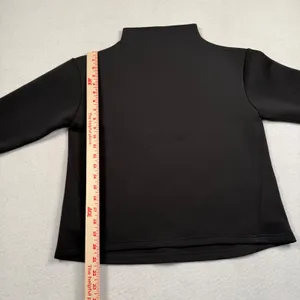 Aday Like A Boss Mock Neck‎ Sweatshirt Womens XS Black Technical Pullover Shirt thumbnail 3