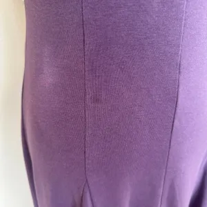 Peter Som Purple Mockneck Midi Dress Medium Cotton Office Work Designer $440 thumbnail 10