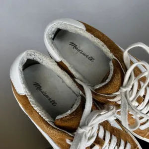 Madewell MWL Court Sneakers English Saddle Brown Suede Low Top Lace Up‎ Shoes thumbnail 7