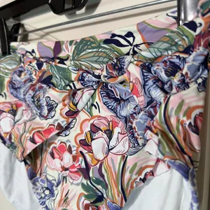 Dippin Daisys High Waisted‎ Floral Knot front Bikini Bottom Womens Small thumbnail 2