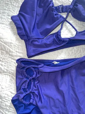 Indigo Strappy Bikini Set thumbnail 2