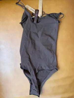 Skims sheer Seamless thong bodysuit NWT SIZE M COCOA (G23) thumbnail 2
