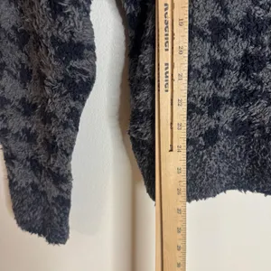 SKIMS Cozy Unisex Pullover Onyx Houndstooth sweater XXS/XS oversized thumbnail 4