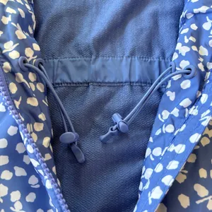 RLX Ralph Lauren Quilted Vest Womens M Pockets Blue Floral Print‎ Zip Puffer thumbnail 3