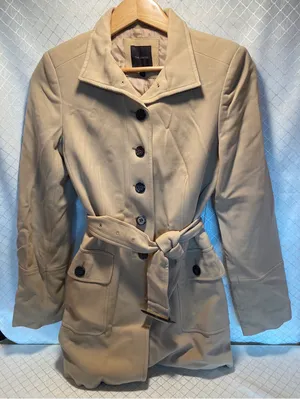 The Limited Tan Trench Coat with Buckle belt Size XS thumbnail 2
