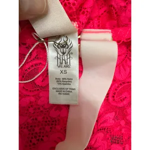 We Are HAH Free People Bust a Move Pink Lace Bustier, Size XS thumbnail 4