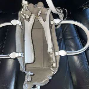 Kate Spade Small White Tegan Satchel Leather Crossbody Bag‎ 8x8x3.5" thumbnail 8