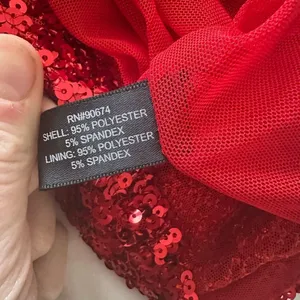 NTW Boston Proper Red Sequin Cold-Shoulder Party Dress size 6 thumbnail 5