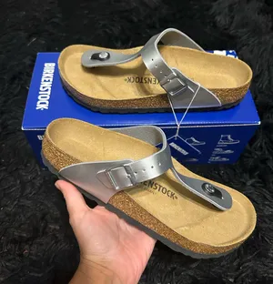 BIRKENSTOCK Gizeh silver sandals shoes women’s eur 38 new thumbnail 1