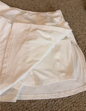 Amazon White mini athletic skirt thumbnail 2