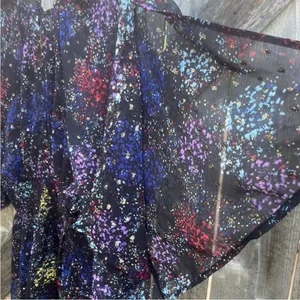 EUC Free People Anna Open Back Dress Black Floral Size Medium thumbnail 7